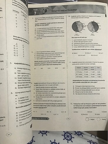  Beden Limit Tyt coğrafya soru bankası hiç kullanılmadı sıfır