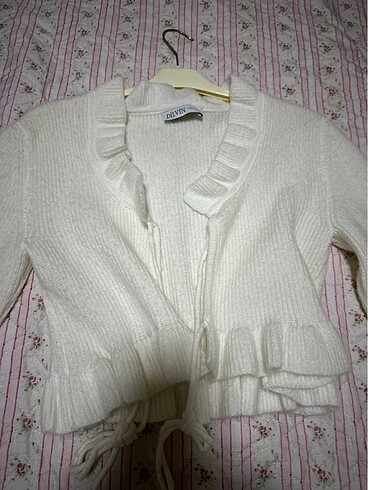 Orijinal Dilvin Beyaz Hırka - Görsel 2