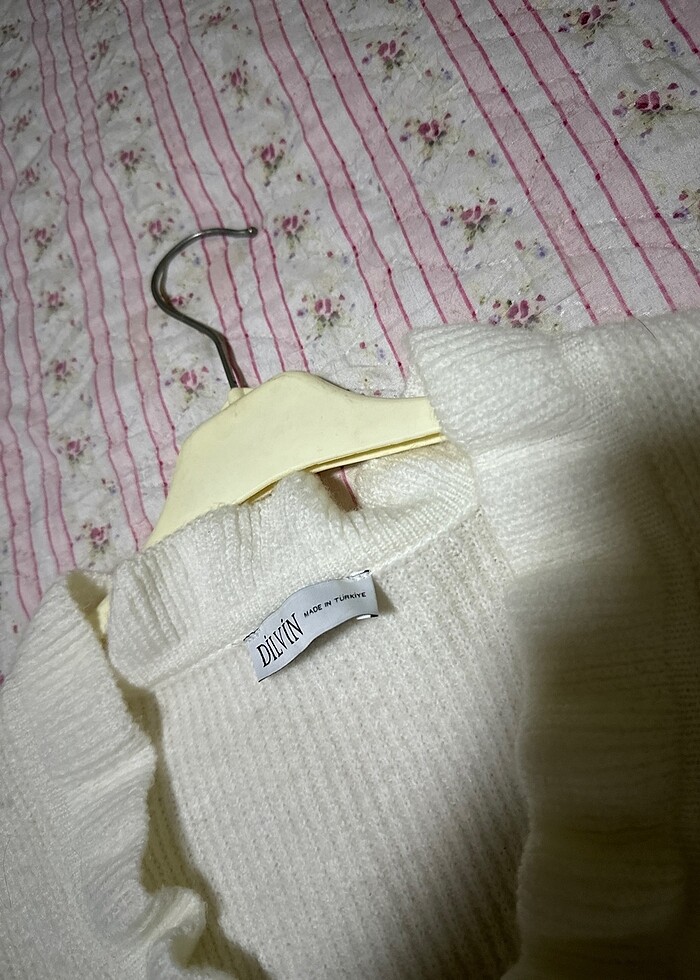 Orijinal Dilvin Beyaz Hırka - Görsel 3