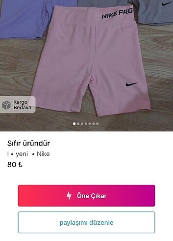 Sıfır üründür 
