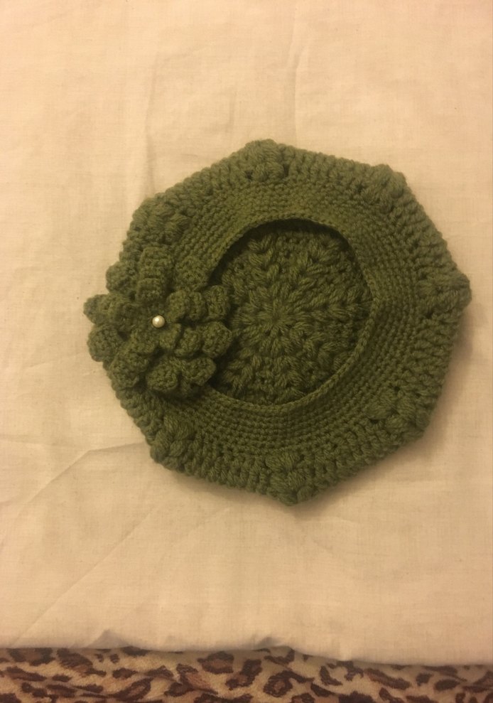 Kadın Haki Örgü Bere - Görsel 2