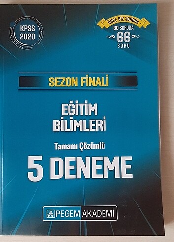  KPSS PEGEM AKADEMİ DENEME