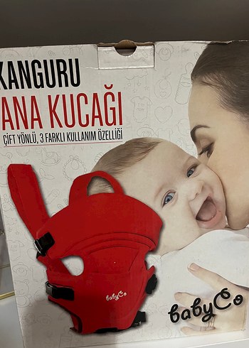 Kanguru Ana Kucağı Çift Yönlü Kırmızı