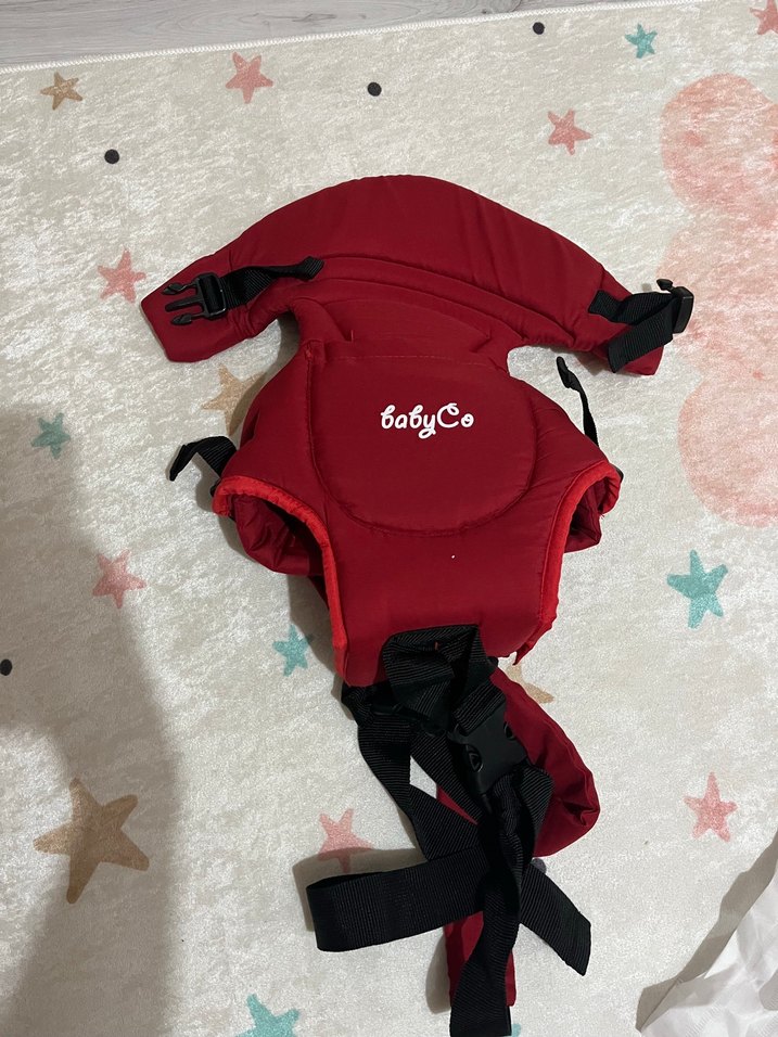 Kanguru Ana Kucağı Çift Yönlü Kırmızı - Görsel 2