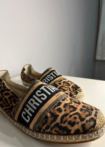 Leopar Desenli Kadın Platform Topuklu Espadril - Görsel 5