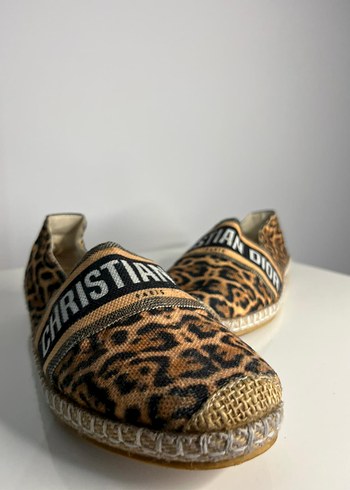 Leopar Desenli Kadın Platform Topuklu Espadril - Görsel 7