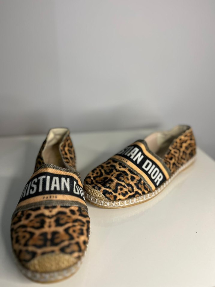 Leopar Desenli Kadın Platform Topuklu Espadril - Görsel 4