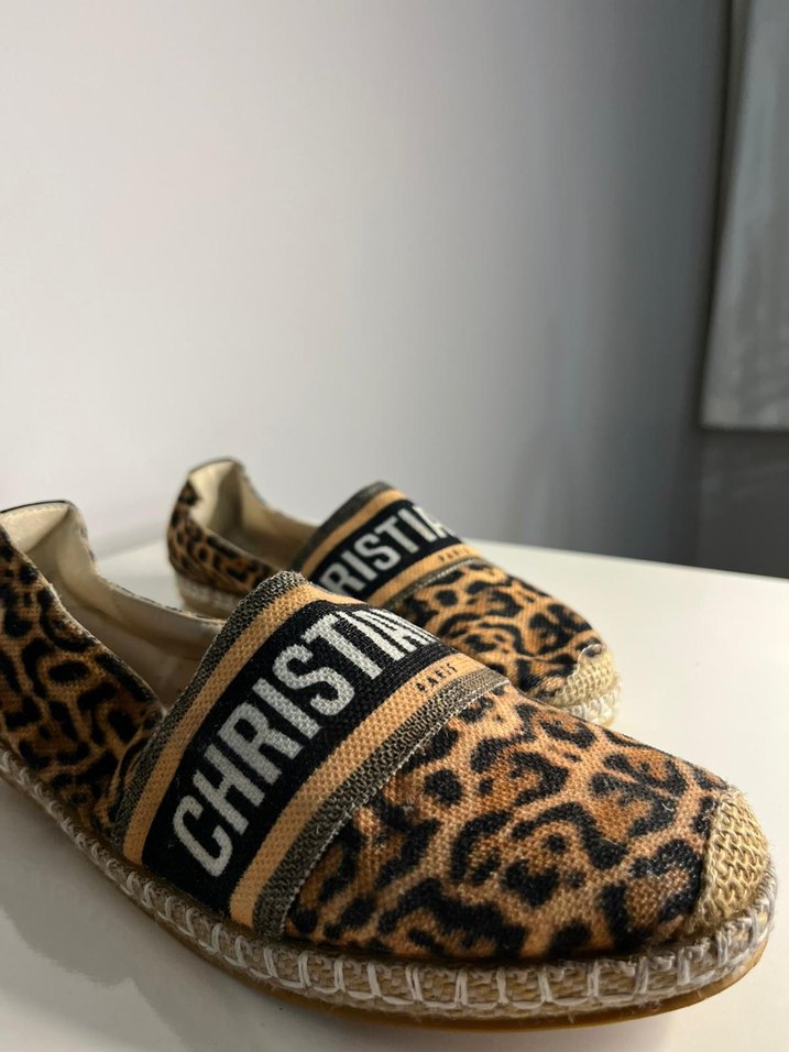 Leopar Desenli Kadın Platform Topuklu Espadril - Görsel 5