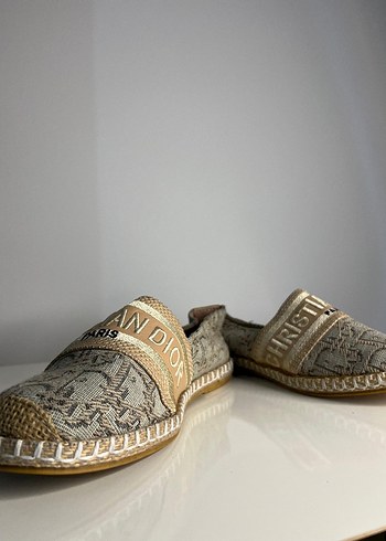 Dior Kadın Bej Dolgu Topuk Espadril - Görsel 6