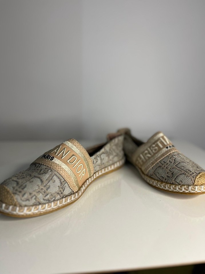 Dior Kadın Bej Dolgu Topuk Espadril - Görsel 5