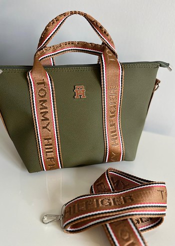 Tommy Hilfiger Kemer Detaylı Haki Kadın Çanta - Görsel 2