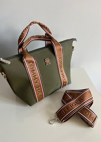 Tommy Hilfiger Kemer Detaylı Haki Kadın Çanta - Görsel 6