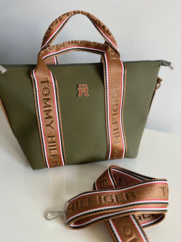 Tommy Hilfiger Kemer Detaylı Haki Kadın Çanta - Görsel 2