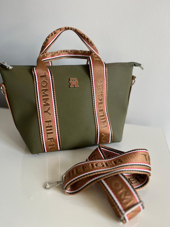 Tommy Hilfiger Kemer Detaylı Haki Kadın Çanta - Görsel 5