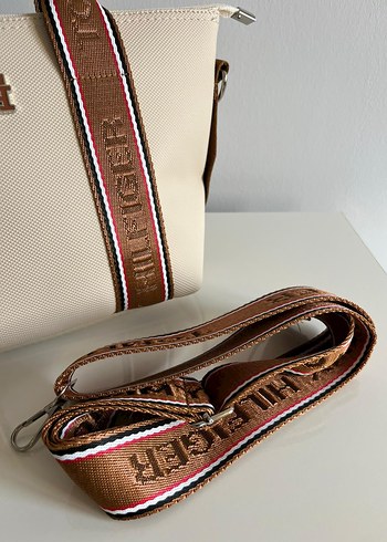 Bej Deri Tommy Hilfiger Kadın Çanta - Görsel 3