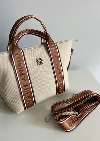 Bej Deri Tommy Hilfiger Kadın Çanta - Görsel 6