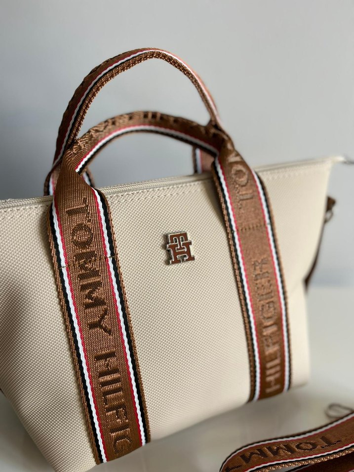 Bej Deri Tommy Hilfiger Kadın Çanta - Görsel 2