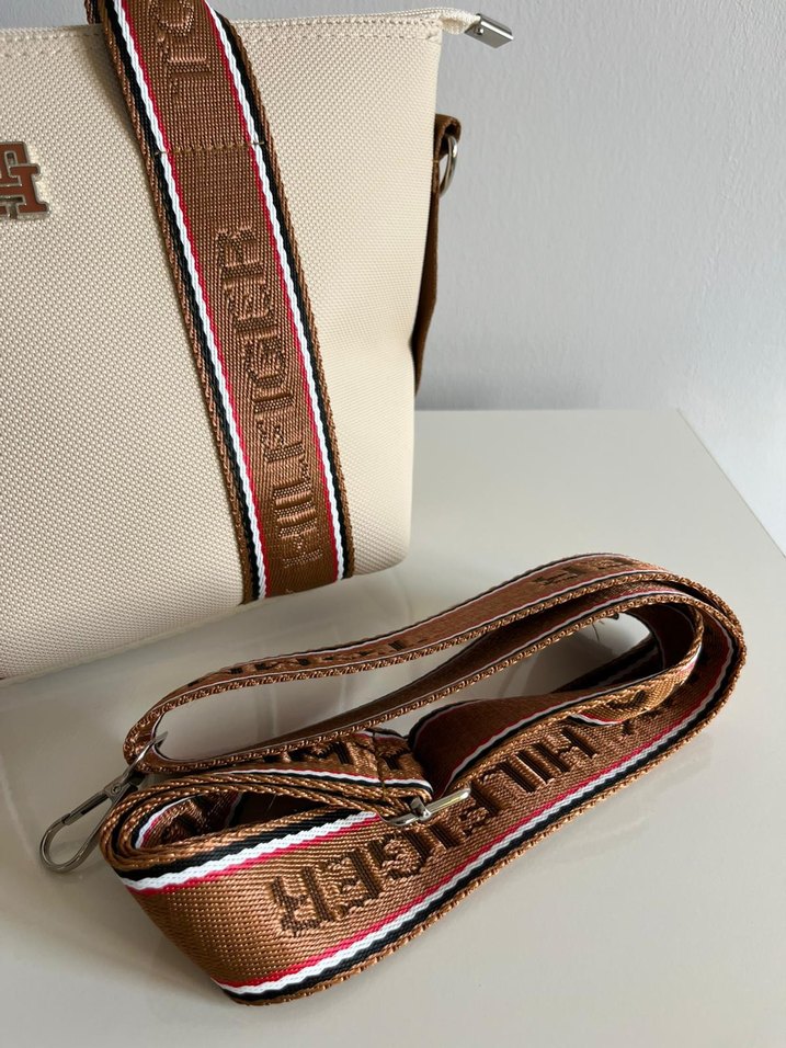 Bej Deri Tommy Hilfiger Kadın Çanta - Görsel 3