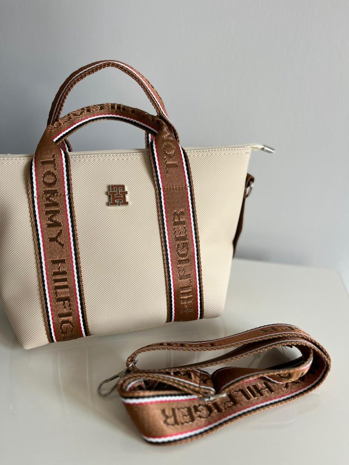 Bej Deri Tommy Hilfiger Kadın Çanta - Görsel 4