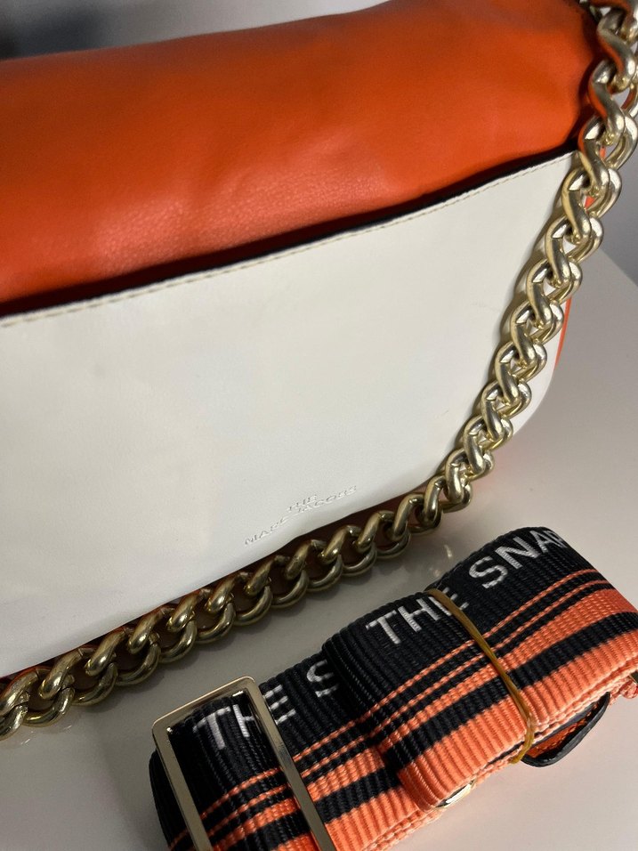 Renkli Zincir Detaylı Deri Kadın Çapraz Çanta - Görsel 3