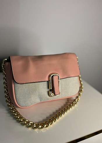 Pembe Zincir Detaylı Kadın Çanta - Görsel 5