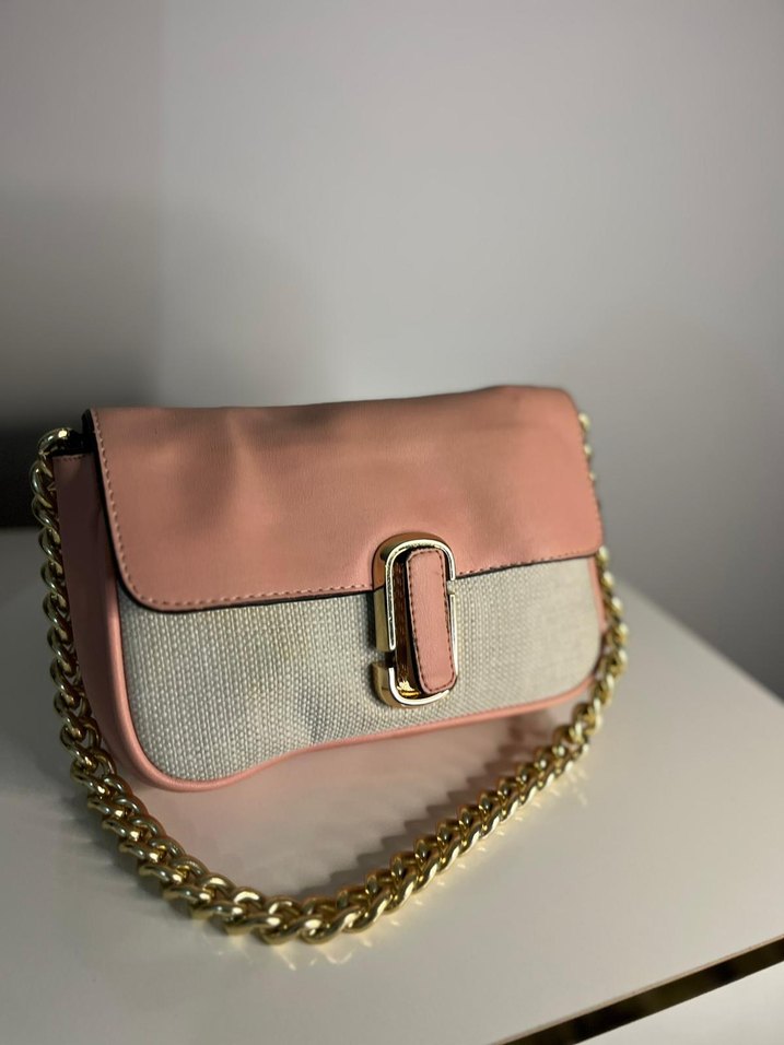 Pembe Zincir Detaylı Kadın Çanta - Görsel 5