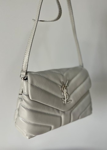 Gri Deri Kadın Çanta - Fermuarlı, Sokak Stili - Görsel 7