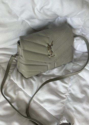 Gri Deri Kadın Çanta - Fermuarlı, Sokak Stili - Görsel 3