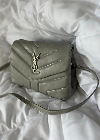 Gri Deri Kadın Çanta - Fermuarlı, Sokak Stili - Görsel 4