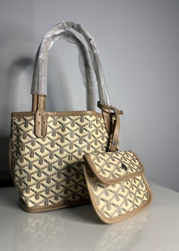 Bej Desenli Deri Kadın Çanta - Görsel 4