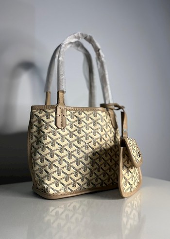 Bej Desenli Deri Kadın Çanta - Görsel 6