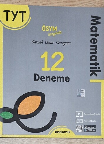 Endemik Yayınları 12'li TYT Matematik Deneme