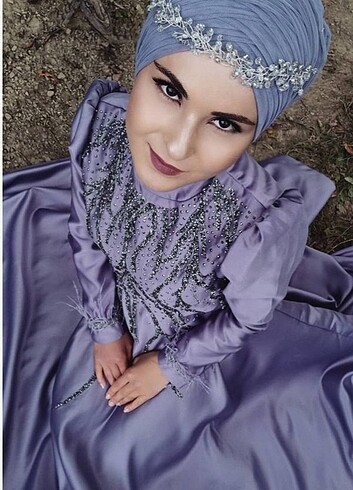 Diğer Aksesuar hediyeli mor abiyemiz