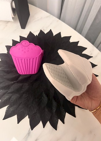 Pembe Cupcake Şekilli Makyaj Süngeri - Görsel 3
