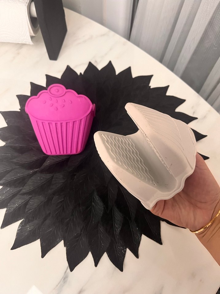 Pembe Cupcake Şekilli Makyaj Süngeri - Görsel 3