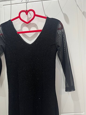 Tüllü simli balık elbise - Görsel 5