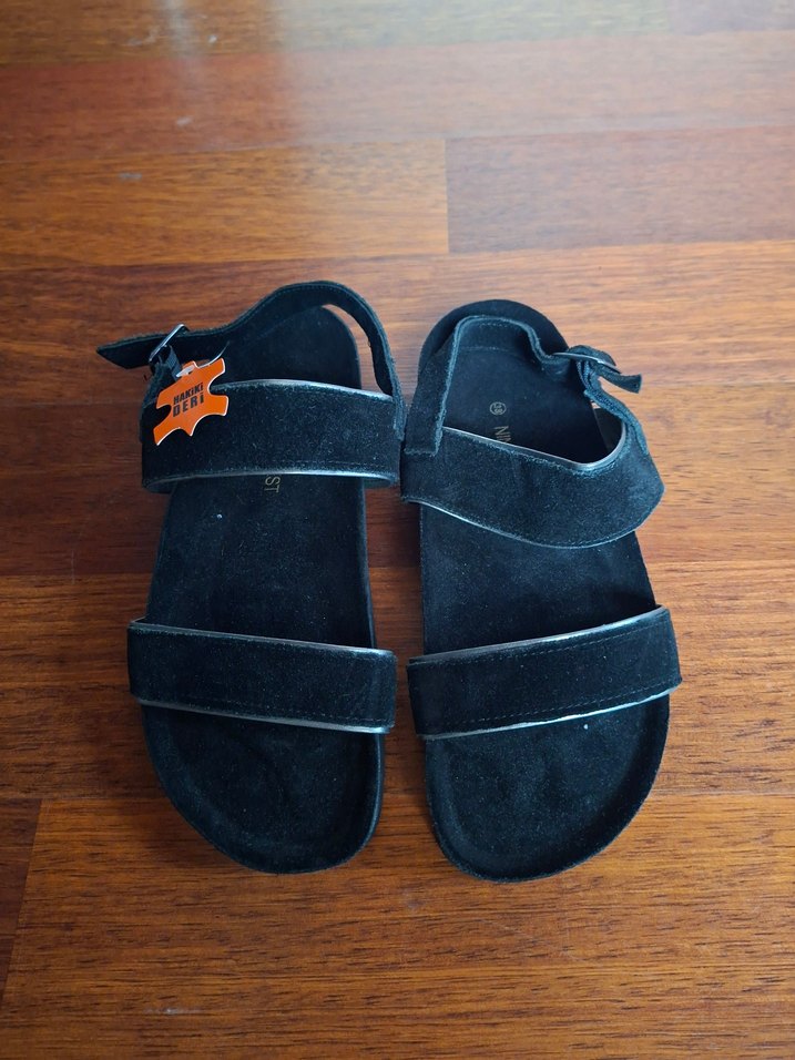 Kadın Süet Tokalı Sandalet - Görsel 2