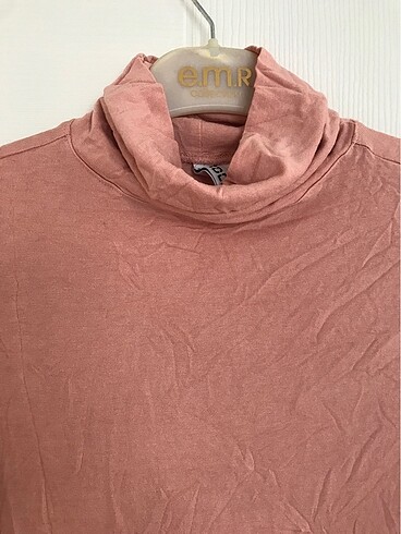 s Beden H&M Boğazlı Crop Bluz