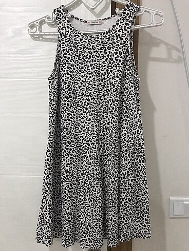 Bershka Leoparlı Elbise