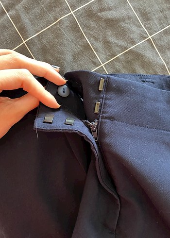 l Beden lacivert Mini kumaş Şort
