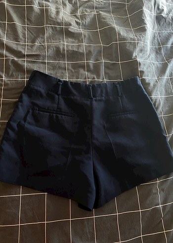 Zara lacivert Mini kumaş Şort