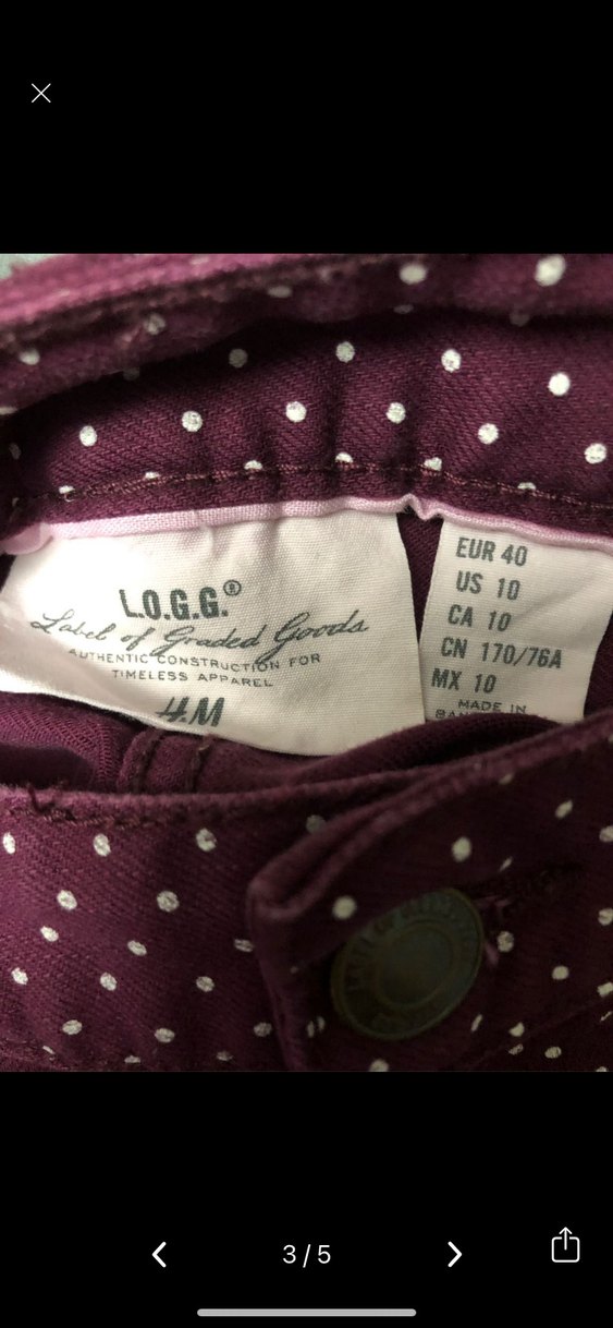 Bordo Puantiyeli Düğmeli Mini Etek - Görsel 3