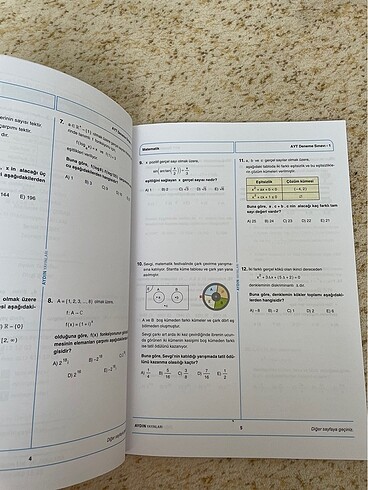  Beden Ayt matematik deneme