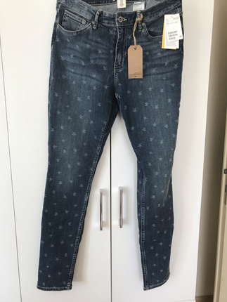 h&m yıldız desenli kot