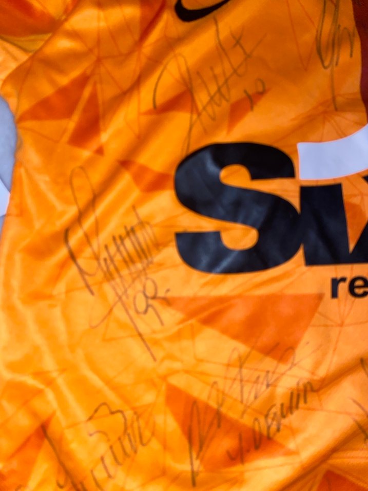 Turuncu Baskılı Erkek Kısa Kollu Tişört - Görsel 2