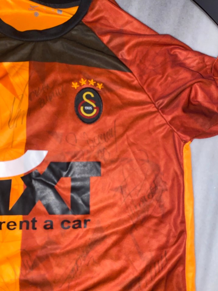 Turuncu Baskılı Erkek Kısa Kollu Tişört - Görsel 4