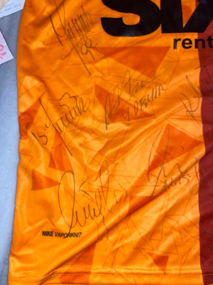 Turuncu Baskılı Erkek Kısa Kollu Tişört - Görsel 3