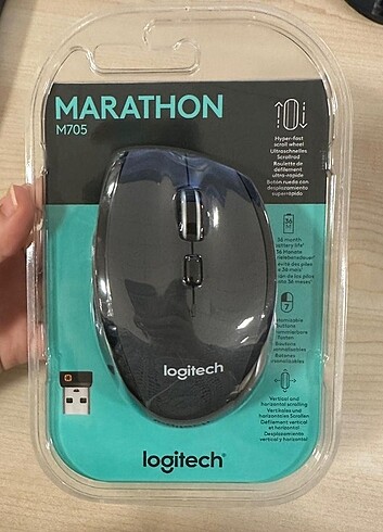  Beden Logitech marathone m705 kablosuz mouse 