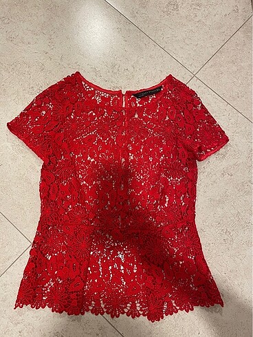 Zara gupur dantel bluZ
