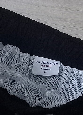 U.S Polo Assn. USPA siyah erkek deniz şortu